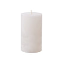 Fluid Home Interiors - White Rustic Pillar Candle - 7x12cm