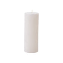 Fluid Home Interiors - White Rustic Pillar Candle - 7x19cm