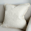 Fluid Home Interiors - Sofia Cream Boucle Cushion 65x65cm - Ellenvale Interiors