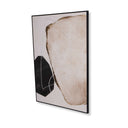 Fluid Home Interiors - Nude, Gold and Black Framed Abstract Canvas - Libra Interiors