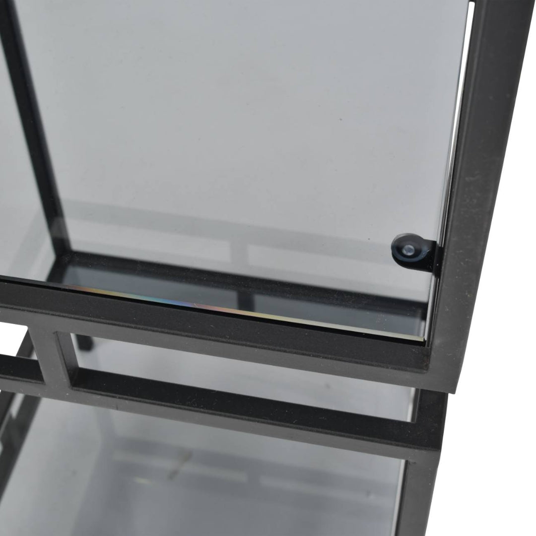 Black Frame and Tinted Glass Display Unit