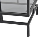 Fluid Home Interiors - Black Frame and Tinted Glass Display Unit - Libra Interiors