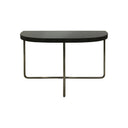 Fluid Home Interiors - Half Moon Console Table with Black Tinted Glass - Libra Interiors