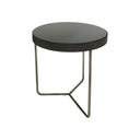 Fluid Home Interiors - Set of 2 Side Tables with Black Tinted Glass - Libra Interiors