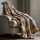 Fluid Home Interiors - Premium Brown Fur Throw