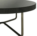 Fluid Home Interiors - Round Coffee Tables with Black Tinted Glass - Libra Interiors