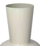 Fluid Home Interiors -  Sleek Cream Ceramic Vase - Libra Interiors