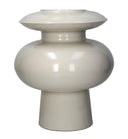 Fluid Home Interiors -  Sleek Cream Ceramic Vase - Libra Interiors