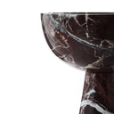 Odessa Large Red Marble Pedestal Bowl