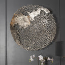 Fluid Home Interiors - Coral Silver Wall Sculpture - Libra Interiors