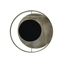 Fluid Home Interiors - Circles Iron Mirror Aged Gold 100cm Diamater - Libra Interiors