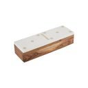 Fluid Home Interiors - Luxe Rustic Wooden White and Gold Domino Set - Libra Interiors