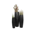 Fluid Home Interiors - Antique Molten Planters Set of Three