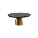 Zephyr Black Slate and Gold Cake Stand