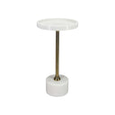 Fluid Home Interiors - Marble & Gold Side Table - Libra Company 