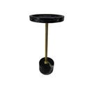 Fluid Home Interiors - Black Marble & Gold Side Table - Libra Company