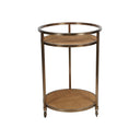 Fluid Home Interiors - Rattan Gold Bar Trolley - Libra Interiors