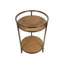 Fluid Home Interiors - Rattan Gold Bar Trolley - Libra Interiors