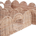 Fluid Home Interiors - Rattan Set of Two Rectangular Scallop Trays - Libra Interiors