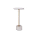 Fluid Home Interiors - Marble & Gold Side Table - Libra Company 