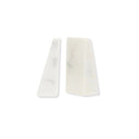 Blanche Set Of 2 White Marble Bookends