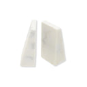 Blanche Set Of 2 White Marble Bookends