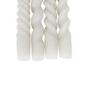 Fluid Home Interiors set of 4 wax twisted dining  candles in beige