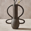 Camille Large Textured Grey Vase