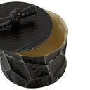 Selene Small Trinket Box in Black and Gold