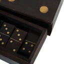 Fluid Home Interiors - Dark Wooden Domino Set in Storage Box - Libra Interiors