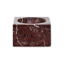 Odessa Square Red Marble Bowl