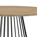 Fluid Home Interiors - The Camden Round Metal Dining Table with Metal Base - Libra Interiors