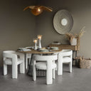 Fluid Home Interiors - The Camden Round Metal Dining Table with Metal Base - Libra Interiors