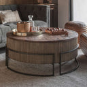 Fluid Home Interiors - Hampstead Antique Gold Coffee Table - Libra Interiors