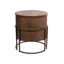 Fluid Home Interiors - The Hampstead Antique Gold Side Table - Libra Interiors