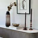 Fluid Home Interiors - The Hoxton Tall Brown Glass Vase - Libra Interiors