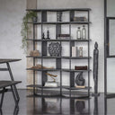 The Manhattan Black Bookcase Shelving Unit - Libra Interiors