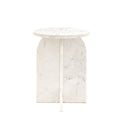 Fluid Home Interiors - 100% Marbe White Side Table