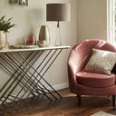 Fluid Home Interiors - White Marble And Antique Gold Console Table - Libra Interiors