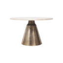 Fluid Home Interiors - The Tivali Brass and Light Travertine Coffee Tables - Libra Interiors