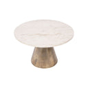 Fluid Home Interiors - The Tivali Brass and Light Travertine Coffee Tables - Libra Interiors