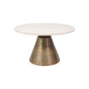 Fluid Home Interiors - The Tivali Brass and Light Travertine Coffee Tables - Libra Interiors