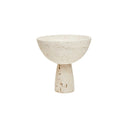 Sahara Travertine Pedestal Bowl