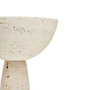 Sahara Travertine Pedestal Bowl