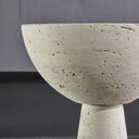 Sahara Travertine Pedestal Bowl