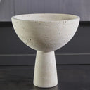 Sahara Travertine Pedestal Bowl