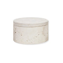 Sahara Travertine Round Trinket Box