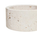 Sahara Travertine Round Trinket Box