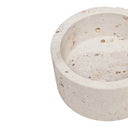 Sahara Travertine Round Trinket Box