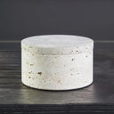 Sahara Travertine Round Trinket Box